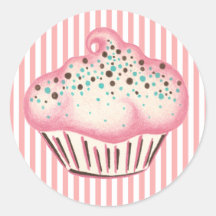De Stickers van Cupcake