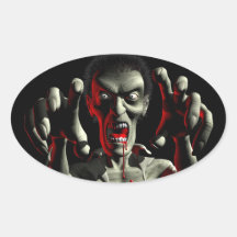 De Stickers van de Aanval van de zombie