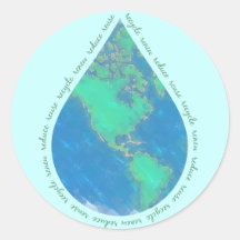 De Stickers van de Aarde van de Daling van het wat