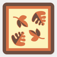 De Stickers van de Bladeren van de herfst