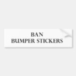 De Stickers van de Bumper van het verbod Bumperstickers