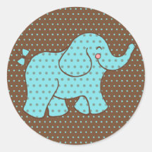 De Stickers van de Olifant van het baby