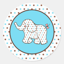 De Stickers van de Olifant van het baby