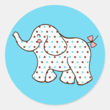 De Stickers van de Olifant van het baby