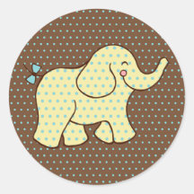 De Stickers van de Olifant van het baby
