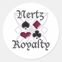 De Stickers van de Royalty van Nertz