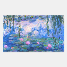 De Stickers van de Waterlelies van Monet