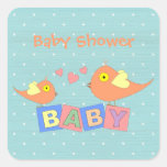 De Stickers van het Baby shower van de Blokken van