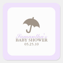De Stickers van het Baby shower van de paraplu