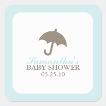 De Stickers van het Baby shower van de paraplu