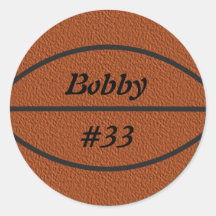 De Stickers van het basketbal