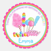 De Stickers van het Circus van het snoep