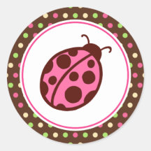 De Stickers van het lieveheersbeestje