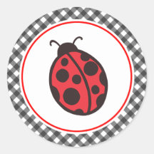 De Stickers van het lieveheersbeestje