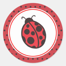 De Stickers van het lieveheersbeestje