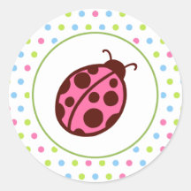 De Stickers van het lieveheersbeestje