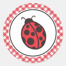 De Stickers van het lieveheersbeestje