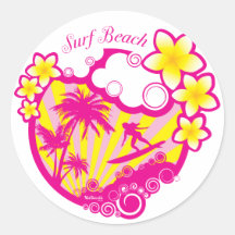 De Stickers van het Strand van de branding