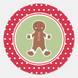 De Stickers van Kerstmis van de peperkoek