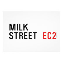 De Straat van de melk Persoonlijke Aankondiging