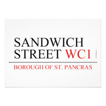 De Straat van de sandwich Aankondiging