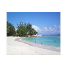 De Stranden van Barbados Stretched Canvas Prints