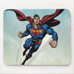 De superman springt omhoog muismatten