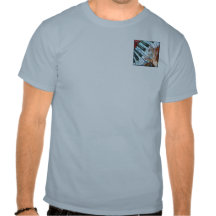 DE T-SHIRT VAN DE MAP VAN DE PIANO