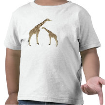 De T-shirt van de Peuter van de Giraf van mamma's