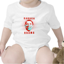 De T-shirt van het Gezicht van Obama van Barack
