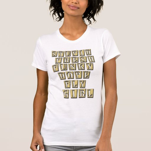 De t-shirt van HIP HOP van het Meisje van de vlieg