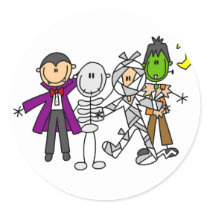 De T-shirts en de Giften van de Monsters van Hallo stickers