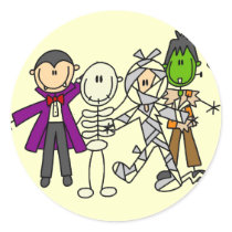 De T-shirts en de Giften van de Monsters van Hallo stickers