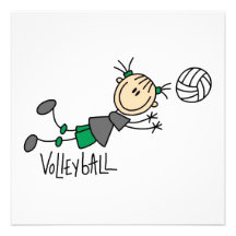 De T-shirts en de Giften van het Volleyball van de Gepersonaliseerde Uitnodigingen