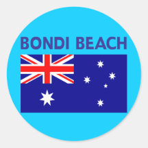De T-shirts en de Producten van Australië van het  Ronde Stickers
