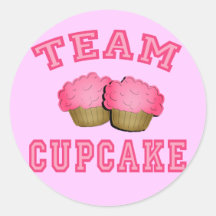 De T-shirts van Cupcake van het team, Hoodies, Mok Ronde Sticker