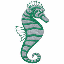 De T - shirts van Seahorse Emrboidered van Aqua