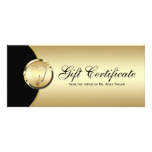 De tand Gouden Zwarte van het Certificaat van de G Reclamekaart Ontwerp