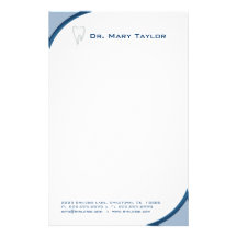 De tand Maal Blauwe Kromme van de Kantoorbehoeften Briefpapier Ontwerp