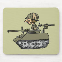 De Tank van de cartoon Muis Matten