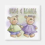 De teddybeer koestert en kust T-shirts en Giften Koelkast Magneten