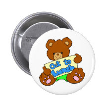 De Teddybeer van de middagpauze Speldje