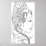 De Tekening van de Prinses van de godin - Poster