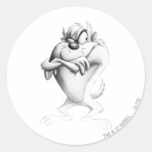 De Tekening van Taz Sticker