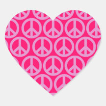 De Tekens van de vrede Hart Stickers