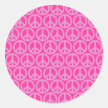 De Tekens van de vrede Ronde Stickers