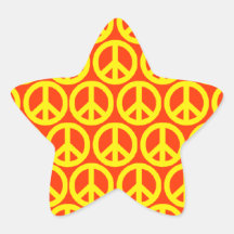 De Tekens van de vrede Ster Stickers
