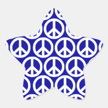 De Tekens van de vrede Stervormige Sticker
