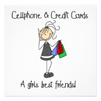 De Telefoon van de cel en Creditcards uitnodigingen
