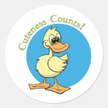 De Tellingen van Cuteness! Sticker